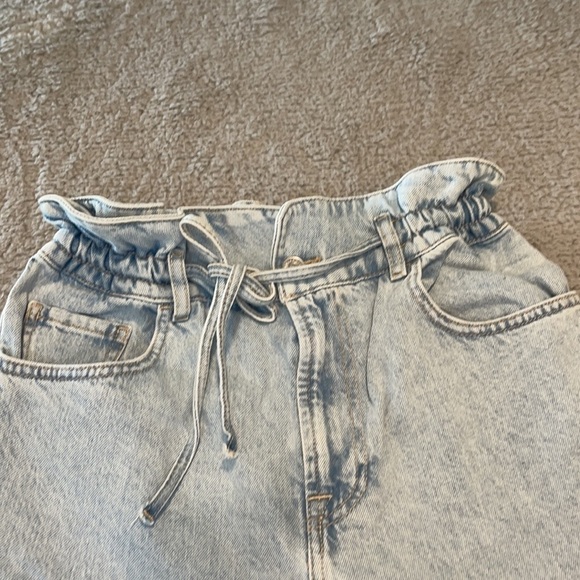 7 for All Mankind Paperbag Waist Balloon in Tuberose size 25 - Picture 5 of 12